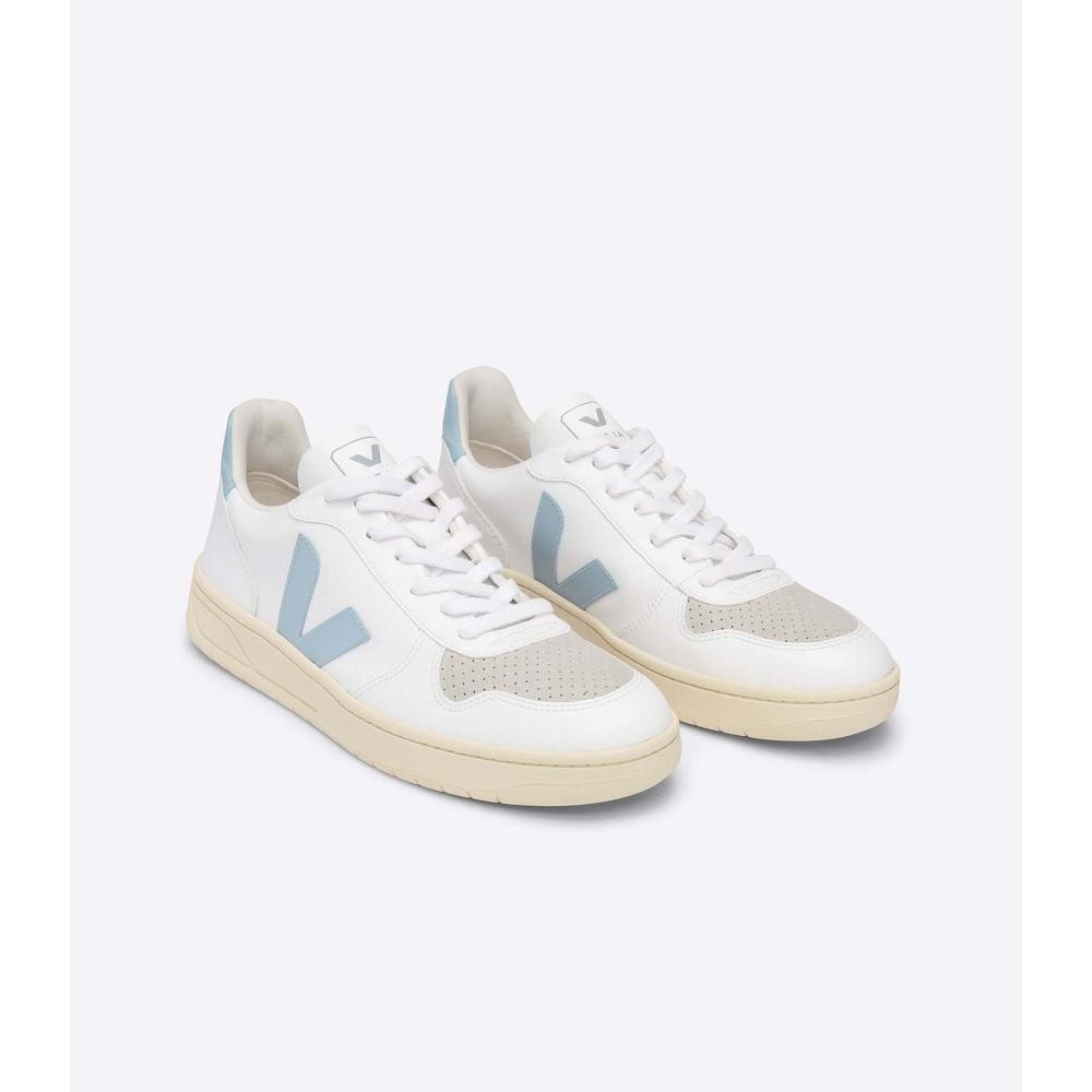 Veja V-10 CWL Schoenen Dames White/Turquoise | BE 579YXF